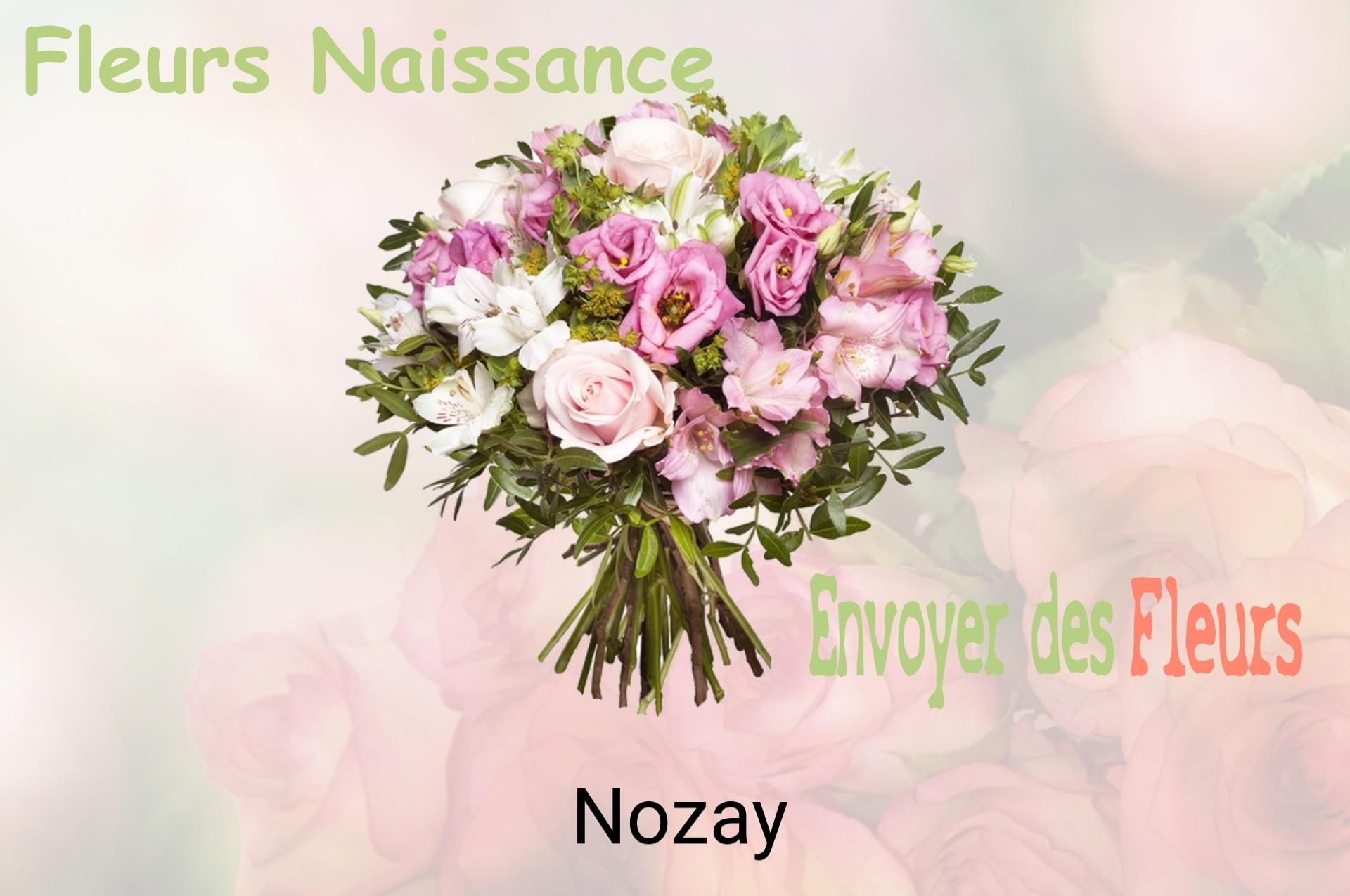 Bouquet de fleurs de naissance livré à Nozay